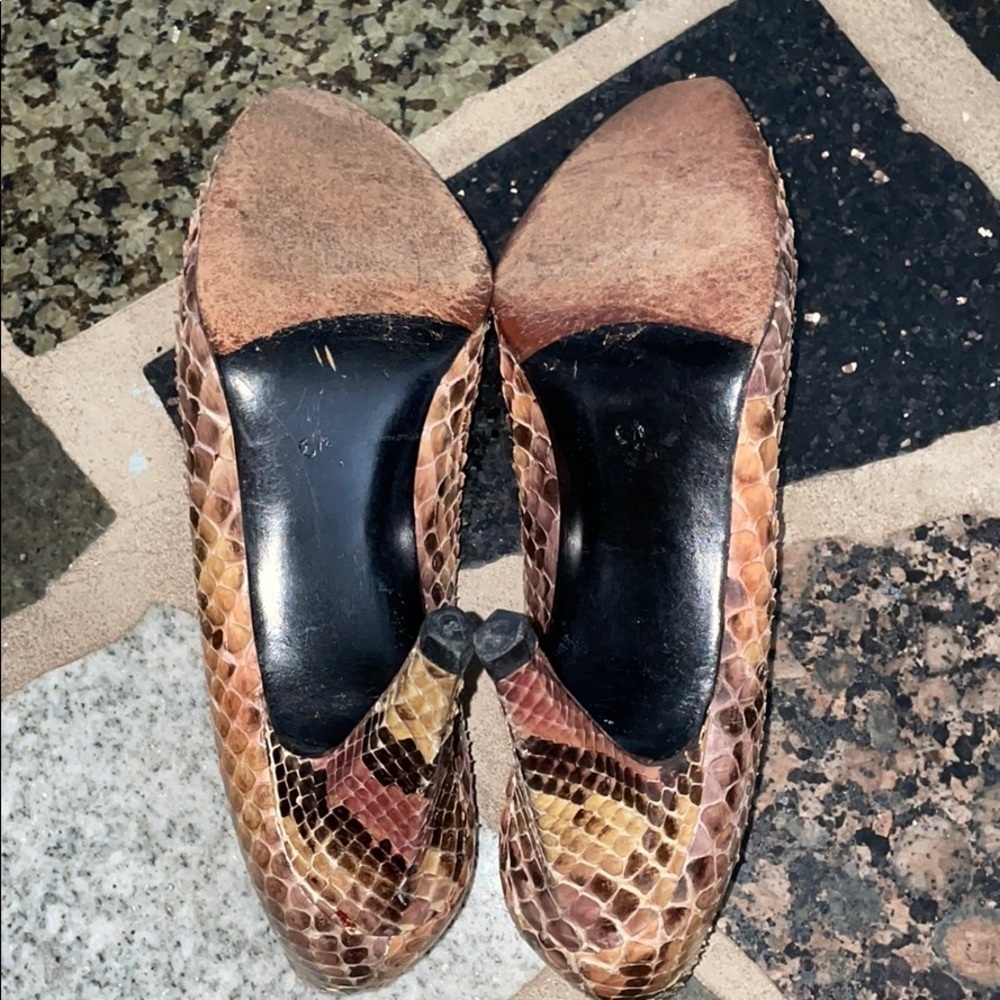Stuart Weitzman For Mr Seymour Snakeskin Heels - Picture 5 of 5